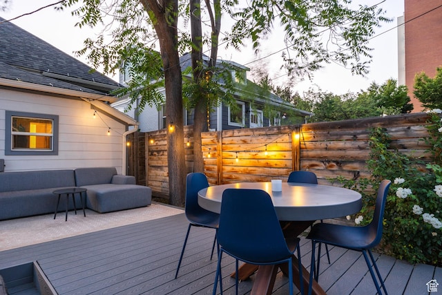 334 N C St, Salt Lake City, UT 84103 - deck featuring a fenced backyard