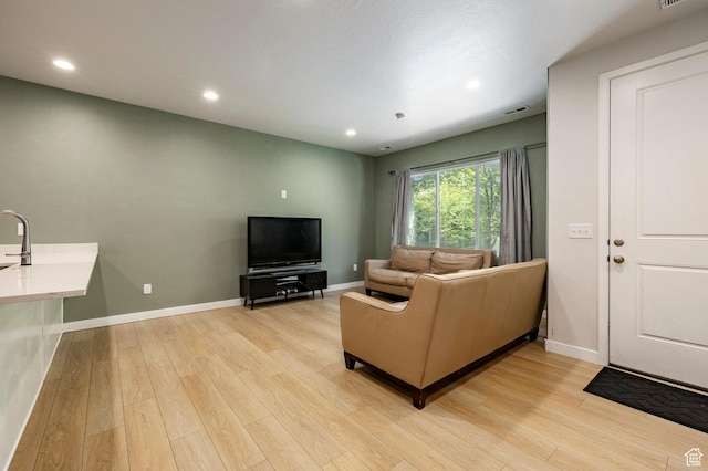 3230 W 3855 S, West Haven, UT 84401 - living room with light wood-style floors and recessed lighting