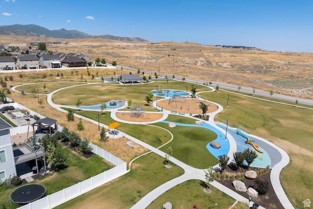 6523 W Bridge Maple Ln S, West Jordan, UT 84081 - aerial view of residential area featuring a mountain backdrop