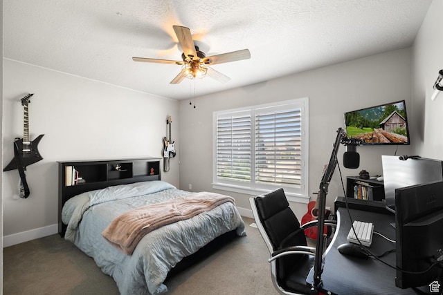 6523 W Bridge Maple Ln S, West Jordan, UT 84081 - carpeted bedroom featuring a desk and a ceiling fan