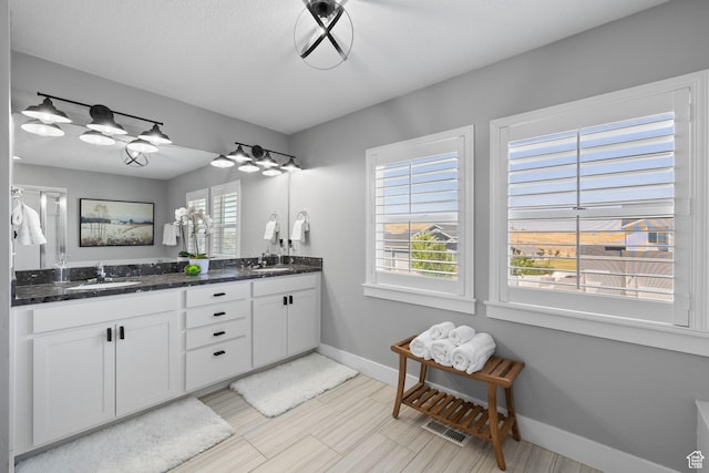 6523 W Bridge Maple Ln S, West Jordan, UT 84081 - full bath featuring double vanity and baseboards