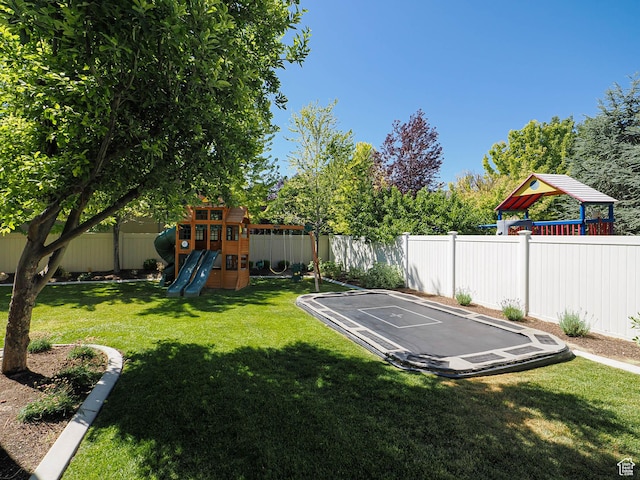 618 E Beaumont Way S, Draper, UT 84020 - fenced backyard with a playground