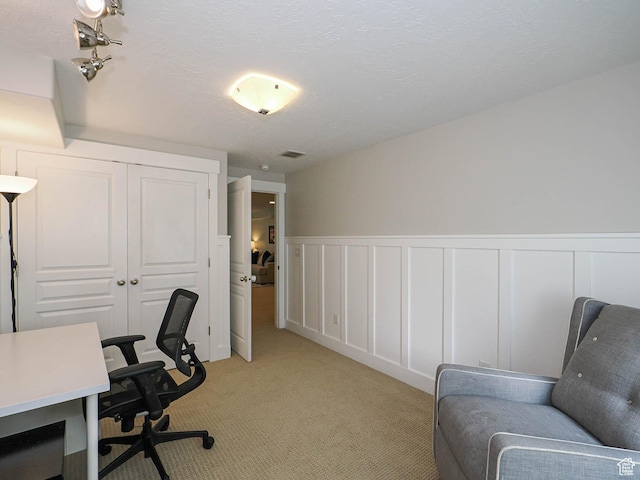 618 E Beaumont Way S, Draper, UT 84020 - office with light colored carpet, a decorative wall, and wainscoting