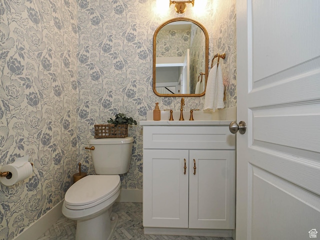 618 E Beaumont Way S, Draper, UT 84020 - half bath featuring wallpapered walls and vanity