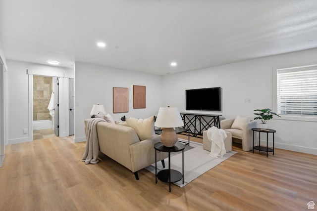 809 W 1320 N, West Bountiful, UT 84087 - living room with light wood-style flooring and recessed lighting