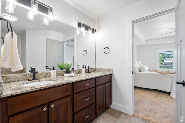 809 W 1320 N, West Bountiful, UT 84087 - ensuite bathroom featuring double vanity and baseboards