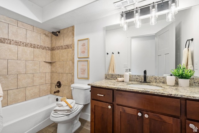 809 W 1320 N, West Bountiful, UT 84087 - full bathroom with vanity, shower / tub combination, and wood finished floors