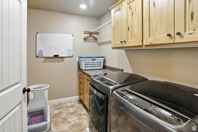 758 N 400 E, Tremonton, UT 84337 - laundry area featuring separate washer and dryer and cabinet space
