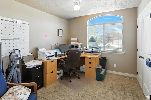 758 N 400 E, Tremonton, UT 84337 - office area with carpet floors and a textured ceiling