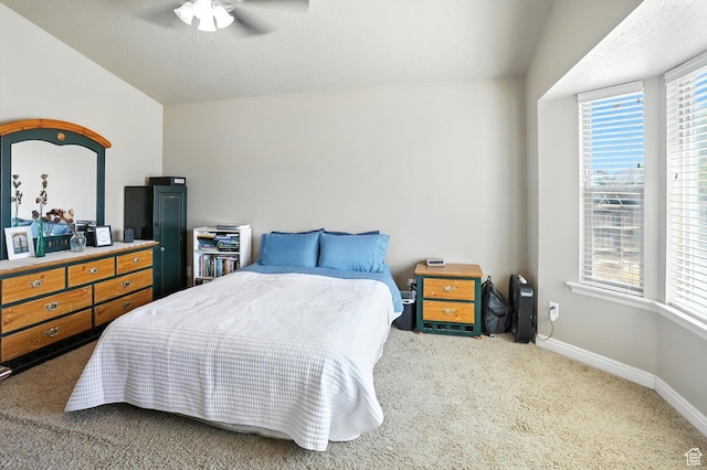 758 N 400 E, Tremonton, UT 84337 - carpeted bedroom featuring lofted ceiling and ceiling fan