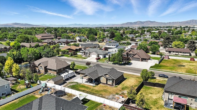 758 N 400 E, Tremonton, UT 84337 - aerial perspective of suburban area featuring a mountainous background