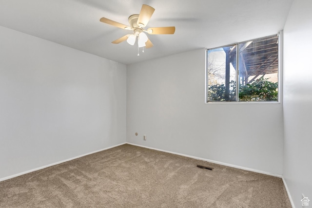 1030 Healy St Unit 2, Ogden, UT 84403 - unfurnished room with carpet floors and ceiling fan