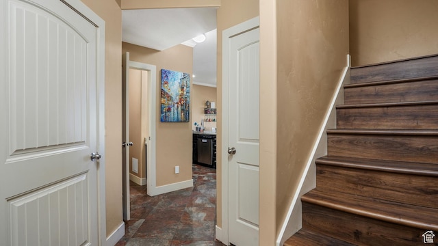 3417 S Kenna Ln Unit 1, West Haven, UT 84401 - stairway featuring baseboards and stone finish floors