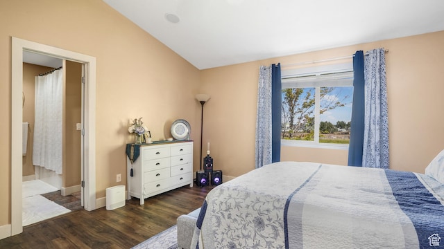 3417 S Kenna Ln Unit 1, West Haven, UT 84401 - bedroom featuring wood finished floors and lofted ceiling