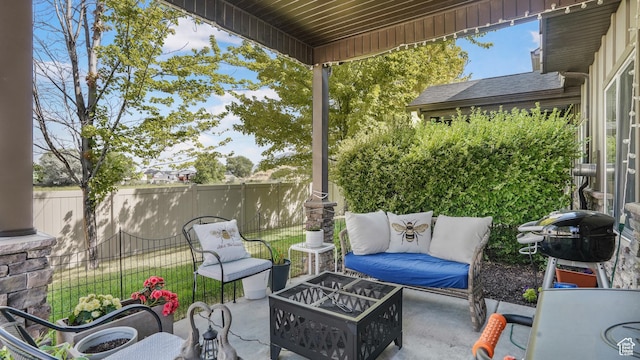 3417 S Kenna Ln Unit 1, West Haven, UT 84401 - view of patio / terrace with grilling area and a fire pit