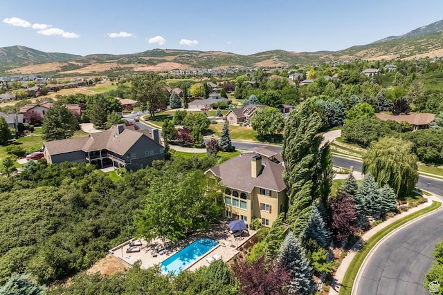 897 W Pfeifferhorn Dr, Alpine, UT 84004 - aerial view of residential area featuring mountains
