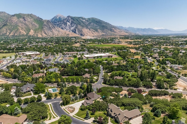 897 W Pfeifferhorn Dr, Alpine, UT 84004 - aerial view of residential area featuring a mountain backdrop