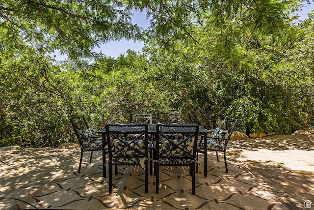 897 W Pfeifferhorn Dr, Alpine, UT 84004 - view of patio / terrace with outdoor dining area