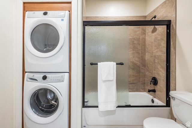 897 W Pfeifferhorn Dr, Alpine, UT 84004 - laundry room featuring stacked washer / dryer