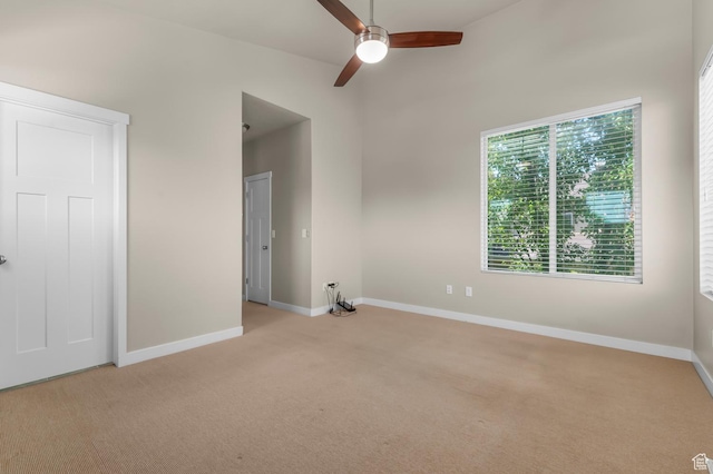 1012 W Willow Wind Dr, Farmington, UT 84025 - spare room with light carpet and a ceiling fan