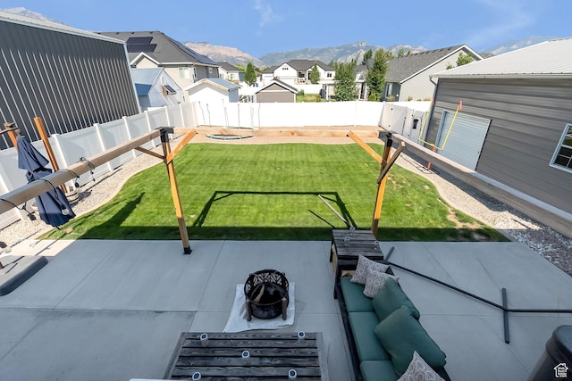 2460 N 2825 W, Plain City, UT 84404 - fenced backyard featuring a residential view, a mountain view, and a patio