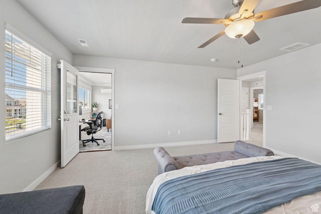 1346 W 1250 S, Springville, UT 84663 - bedroom with carpet flooring, ceiling fan, and an office area