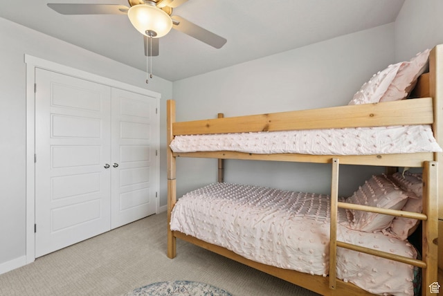 1346 W 1250 S, Springville, UT 84663 - bedroom with carpet, a closet, and a ceiling fan