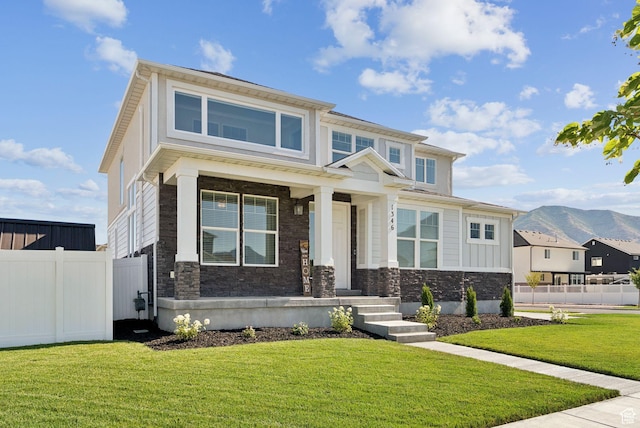 1346 W 1250 S, Springville, UT 84663 - view of front facade featuring stone siding and a mountain view