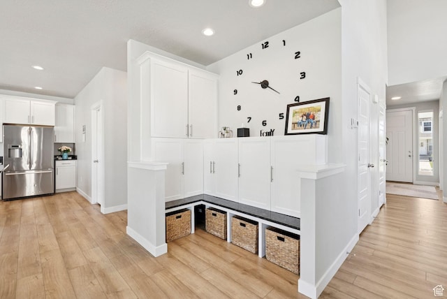1346 W 1250 S, Springville, UT 84663 - mudroom featuring recessed lighting and light wood-type flooring
