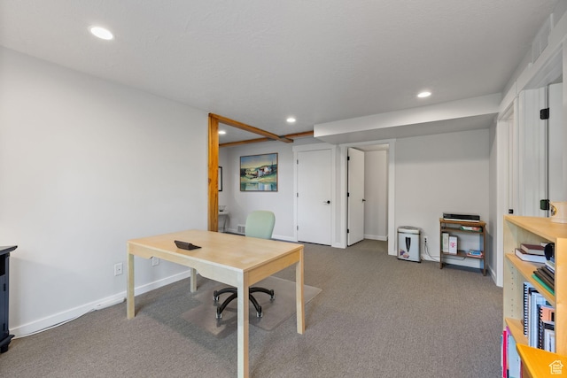 249 S Parkview Dr E, Park City, UT 84098 - carpeted office featuring recessed lighting and baseboards