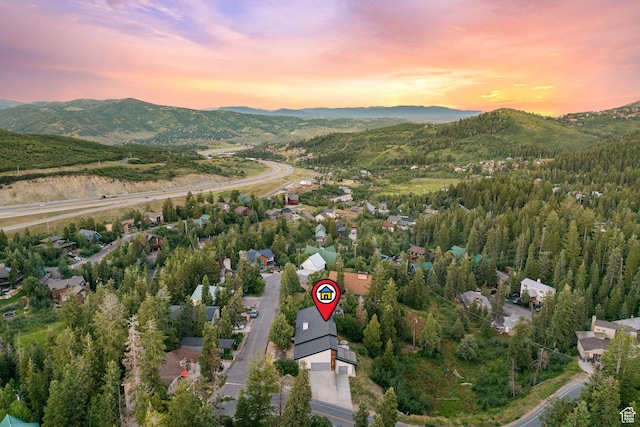 249 S Parkview Dr E, Park City, UT 84098 - aerial view at dusk of a mountain view