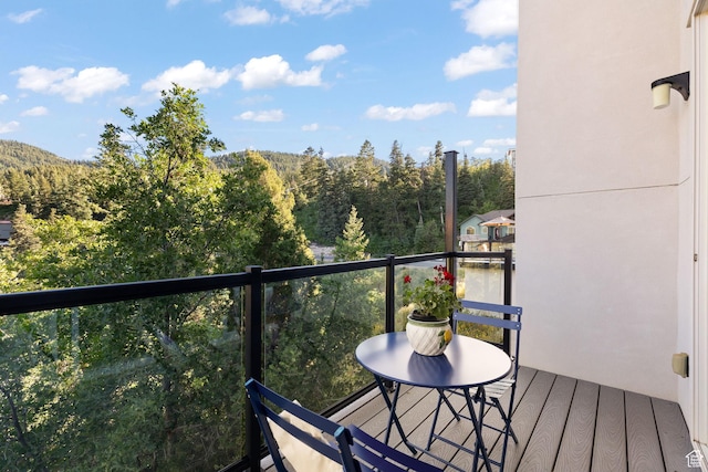 249 S Parkview Dr E, Park City, UT 84098 - balcony featuring a view of trees