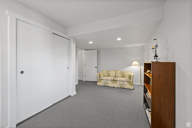 249 S Parkview Dr E, Park City, UT 84098 - sitting room featuring carpet flooring and recessed lighting
