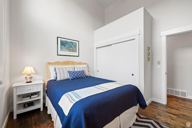 249 S Parkview Dr E, Park City, UT 84098 - bedroom with dark wood-type flooring and a closet