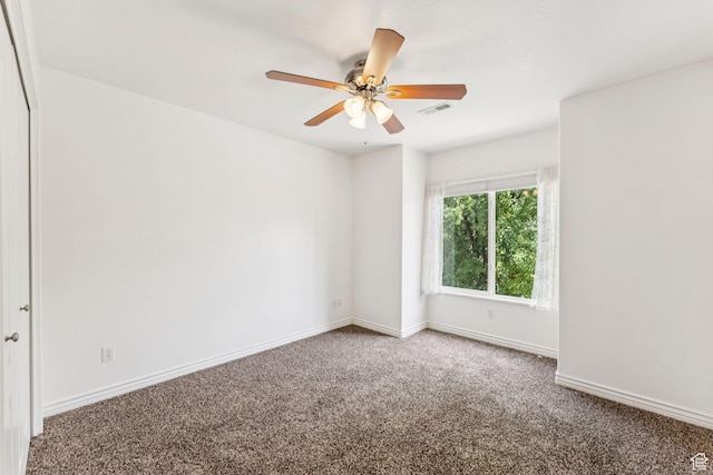 631 E Clearwater Dr, Layton, UT 84041 - spare room with carpet floors and a ceiling fan