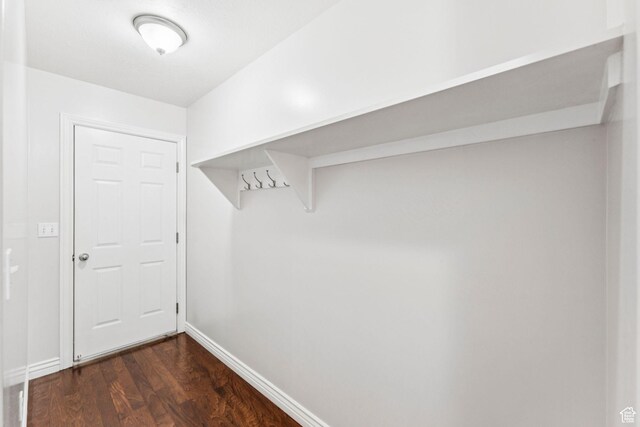 631 E Clearwater Dr, Layton, UT 84041 - mudroom with dark wood-style flooring and baseboards