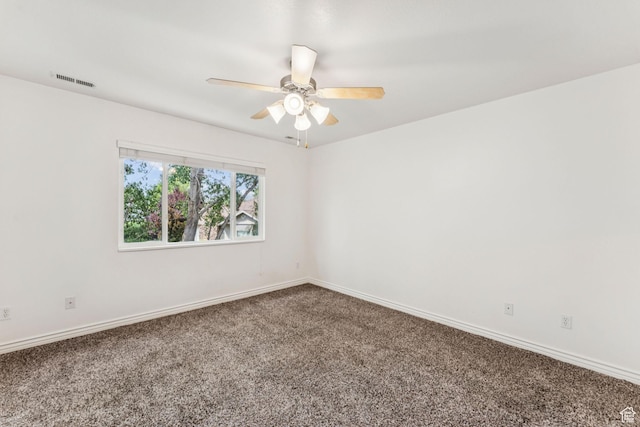 631 E Clearwater Dr, Layton, UT 84041 - carpeted empty room featuring ceiling fan and baseboards