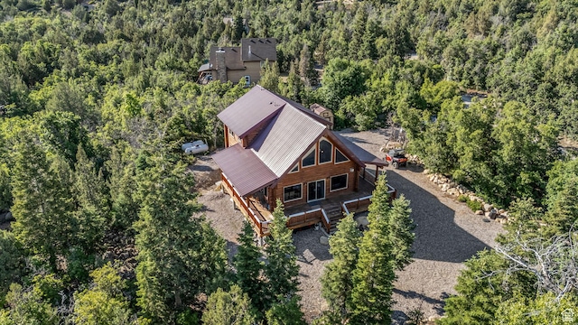 14961 N 12740 E, Mount Pleasant, UT 84647 - aerial view of property and surrounding area featuring a forest