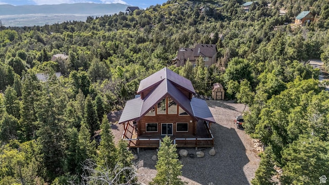 14961 N 12740 E, Mount Pleasant, UT 84647 - view of subject property featuring a heavily wooded area and mountains