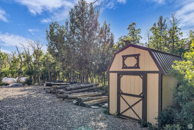 14961 N 12740 E, Mount Pleasant, UT 84647 - view of shed with view of wooded area