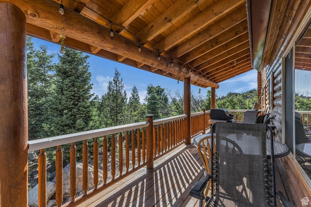 14961 N 12740 E, Mount Pleasant, UT 84647 - deck with outdoor dining area and a grill