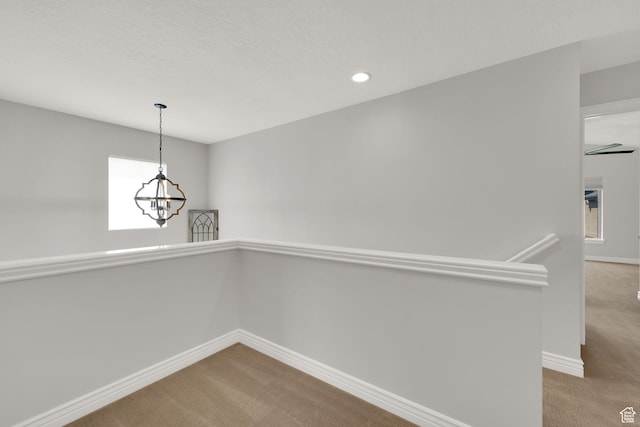 960 E 6740 S, Midvale, UT 84047 - unfurnished dining area featuring carpet, a chandelier, and recessed lighting