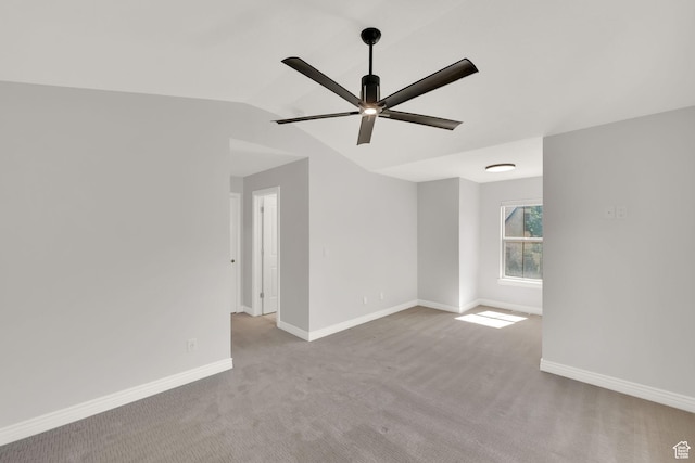 960 E 6740 S, Midvale, UT 84047 - empty room featuring vaulted ceiling, carpet floors, and ceiling fan