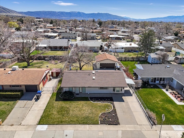 828 E Hibiscus Ave, Sandy, UT 84094 - aerial view of residential area featuring mountains