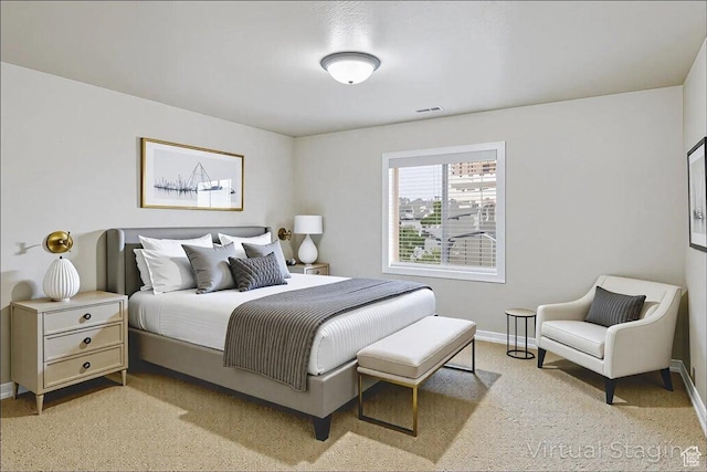 5588 S Farm Hill Dr, Salt Lake City, UT 84117 - bedroom with baseboards and light colored carpet