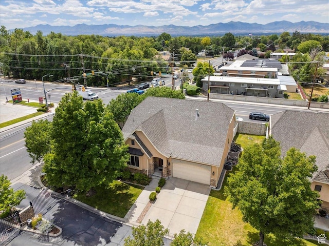 5588 S Farm Hill Dr, Salt Lake City, UT 84117 - view from above of property featuring a mountain backdrop