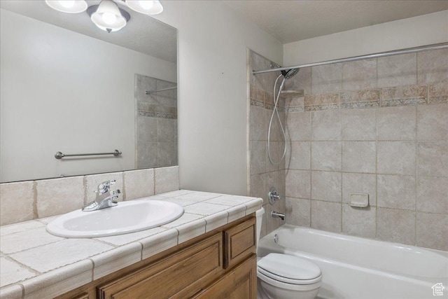 5588 S Farm Hill Dr, Salt Lake City, UT 84117 - bathroom with vanity and shower / tub combination