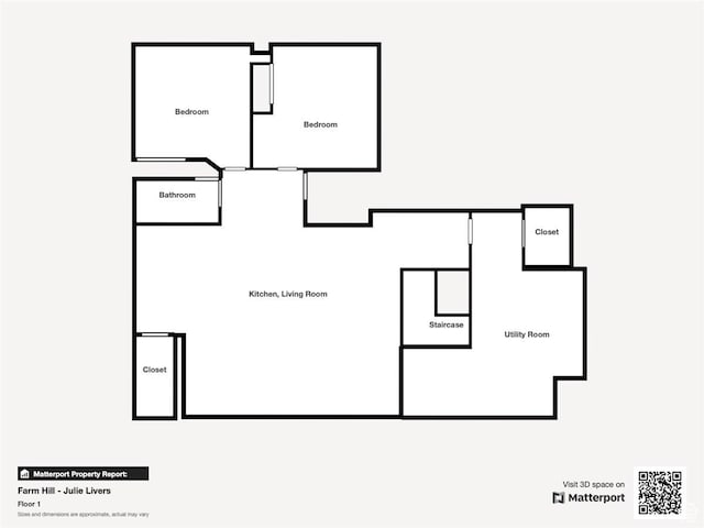 5588 S Farm Hill Dr, Salt Lake City, UT 84117 - view of property floor plan