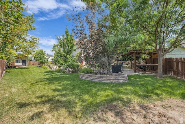 5548 S 3850 W, Roy, UT 84067 - fenced backyard featuring a patio