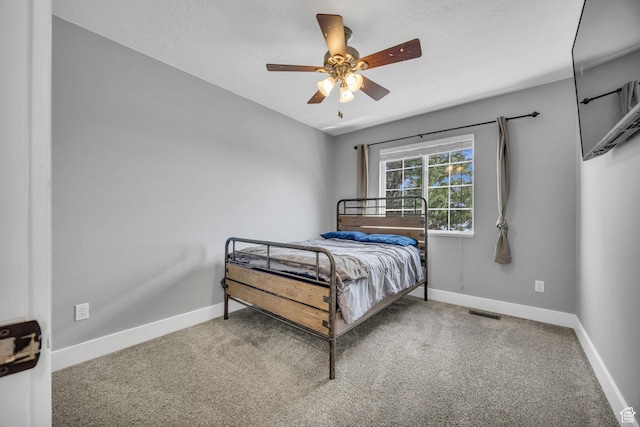 5548 S 3850 W, Roy, UT 84067 - bedroom with carpet and a ceiling fan